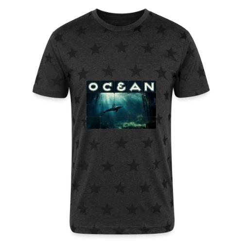 Ocean Whisper - Unisex Adult Star Printed T-Shirt