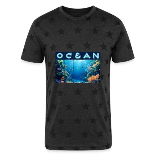 Ocean: Tropical Drift - Unisex Adult Star Printed T-Shirt