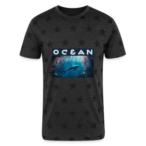 Ocean: Blue Grace - Unisex Adult Star Printed T-Shirt