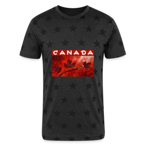 Art of Canada - Unisex Adult Star Printed T-Shirt