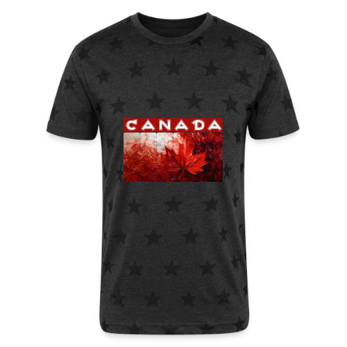 Canada Painted Pride - Unisex Adult Star Printed T-Shirt