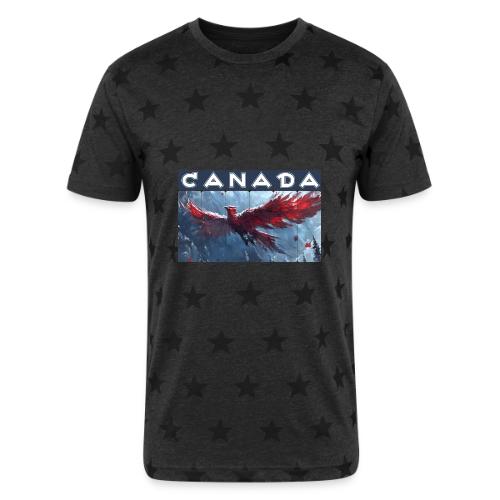 Canada Rising - Unisex Adult Star Printed T-Shirt