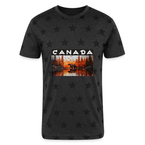Canada Wilderness Art - Unisex Adult Star Printed T-Shirt