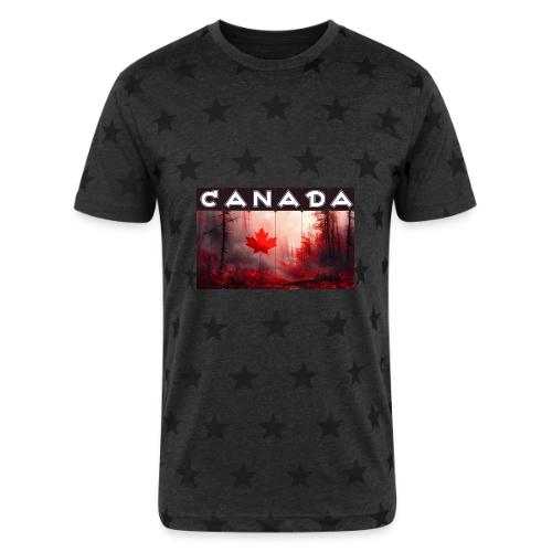 Canada Nature Vibes - Unisex Adult Star Printed T-Shirt