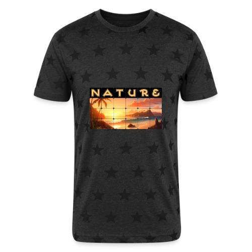 Nature: Tropical Twilight - Unisex Adult Star Printed T-Shirt