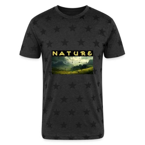 Nature: Verdant Peaks - Unisex Adult Star Printed T-Shirt