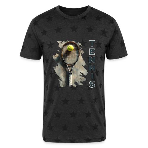 Tennis Power Play - Unisex Adult Star Printed T-Shirt