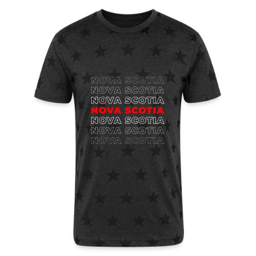 Nova Scotia Script - Unisex Adult Star Printed T-Shirt