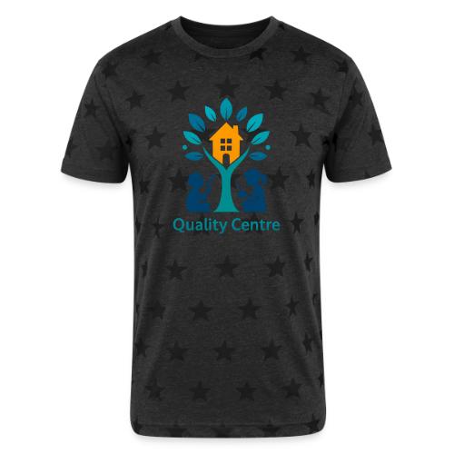 Quality Learning Center on Slim Fit Rib Women's - Unisex Adult Star Printed T-Shirt