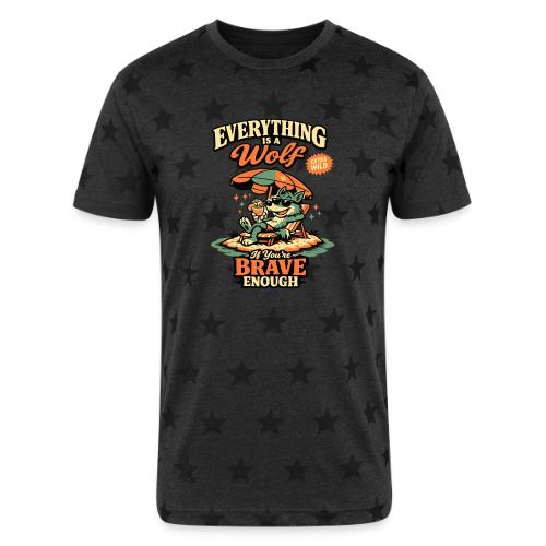 Everything Is A Wolf – Retro Chill - Unisex Adult Star Printed T-Shirt