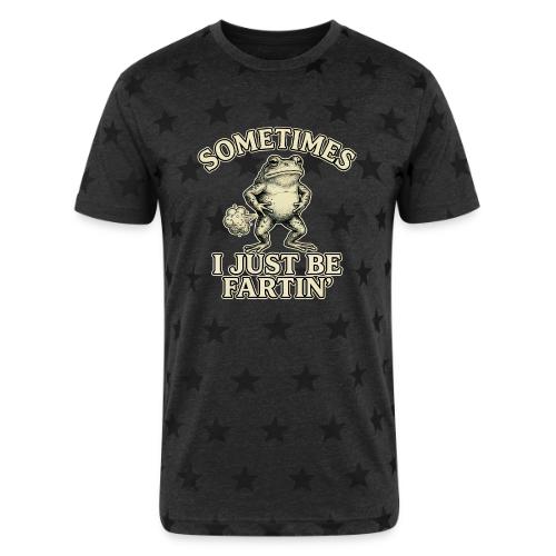 Sometimes I Just Be Fartin Funny Frog Shirt - Unisex Adult Star Printed T-Shirt