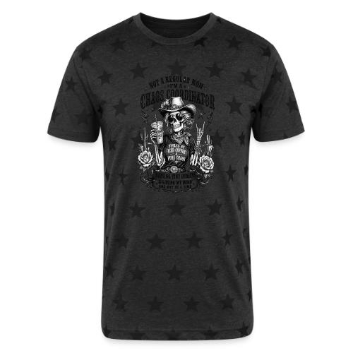 Chaos Coordinator Mom Skeleton Cowgirl - Unisex Adult Star Printed T-Shirt