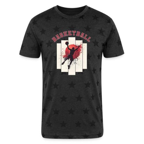 Basketball Energy - Unisex Adult Star Printed T-Shirt