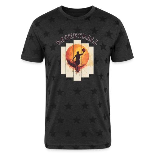 Basketball again and again - Unisex Adult Star Printed T-Shirt