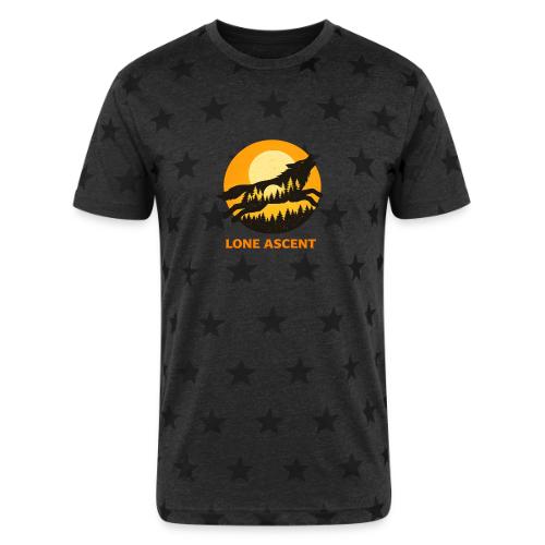 Lone Ascent Wolf - Unisex Adult Star Printed T-Shirt