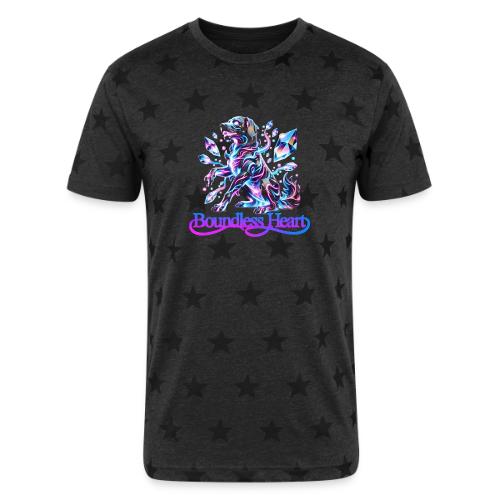 Boundless Heart Neon Galaxy Dog Shirt - Unisex Adult Star Printed T-Shirt