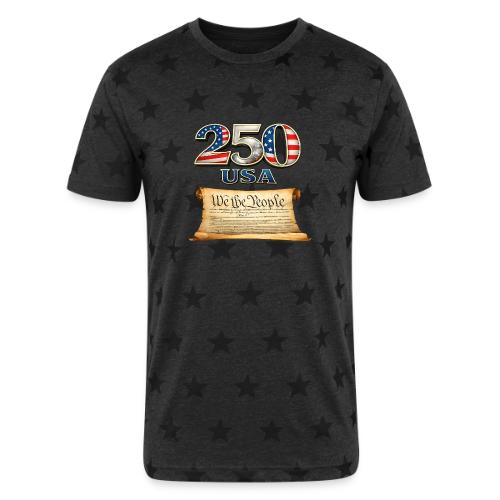 250th anniversary celebration of America - Unisex Adult Star Printed T-Shirt