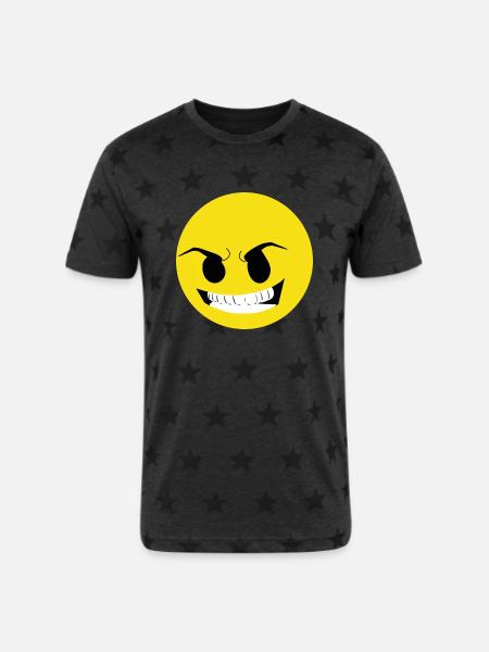 Mr Mercedes - Unisex Adult Star Printed T-Shirt - charcoal star 