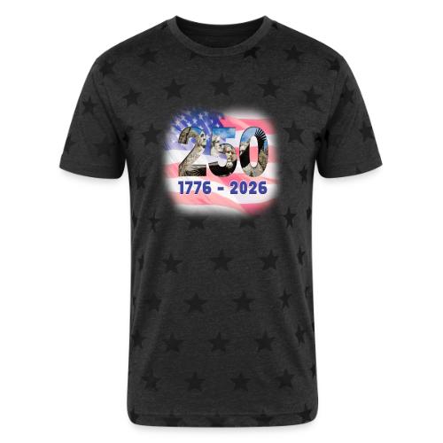 1776 - 2026 | 250 Years USA - Unisex Adult Star Printed T-Shirt
