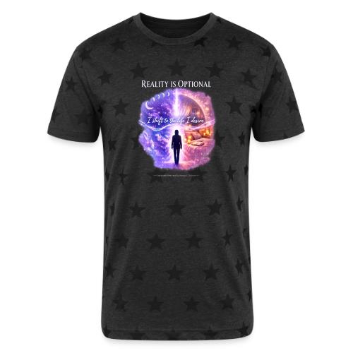 Reality Is Optional Cosmic Reality Shifting Portal - Unisex Adult Star Printed T-Shirt