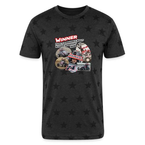 Luke Hall - Eldora Speedway FFN#1 Design 2 - Unisex Adult Star Printed T-Shirt