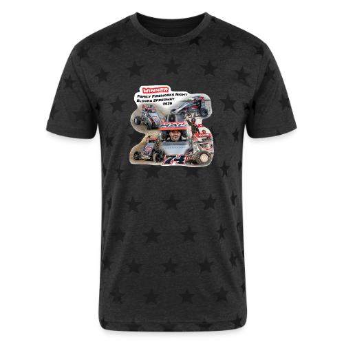 Luke Hall - Eldora Speedway FFN#1 Design 1 - Unisex Adult Star Printed T-Shirt