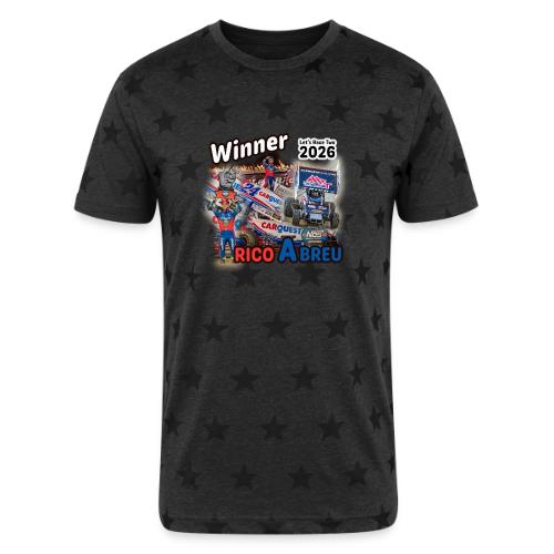 Rico Abreu #LetsRaceTwo Winner - Unisex Adult Star Printed T-Shirt