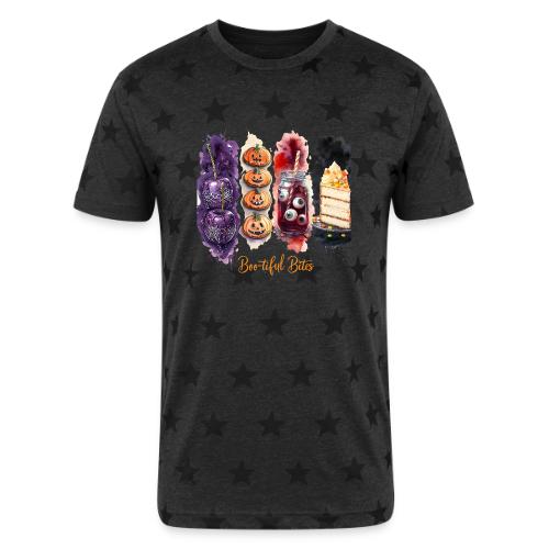 Spooky Cute Halloween Treats Art - Unisex Adult Star Printed T-Shirt