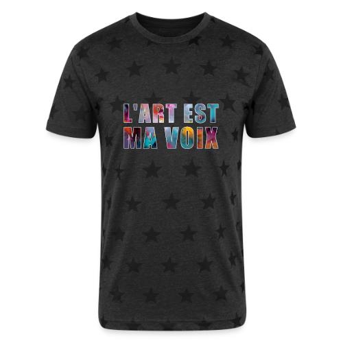Art is my voice - Unisex Adult Star Printed T-Shirt