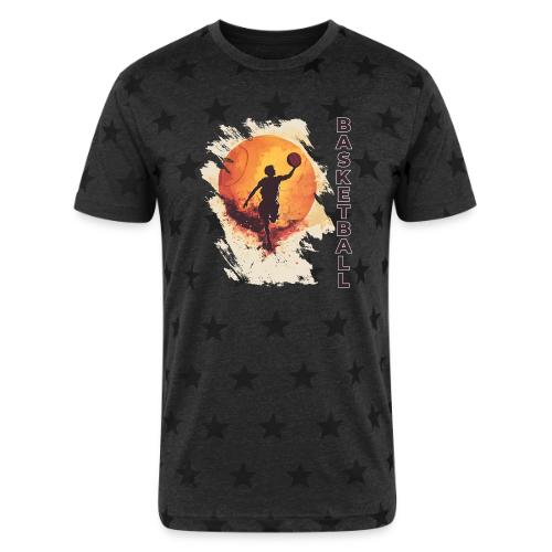 Basketball Stride - Unisex Adult Star Printed T-Shirt