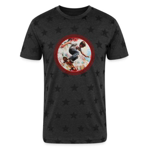 Skateboarding is Life - Unisex Adult Star Printed T-Shirt