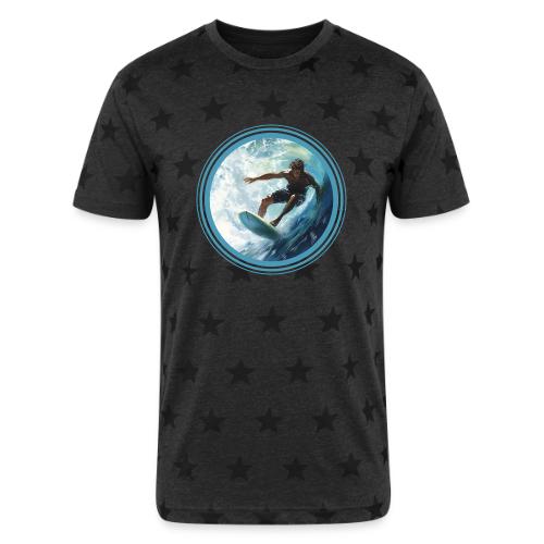 Surfing Freedom - Unisex Adult Star Printed T-Shirt