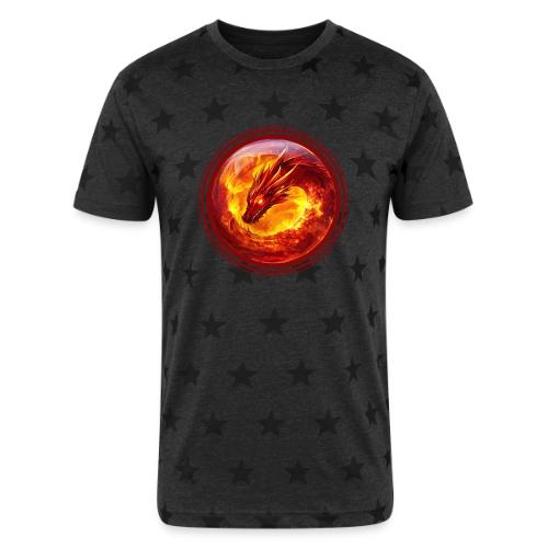 Dragon Blaze - Unisex Adult Star Printed T-Shirt