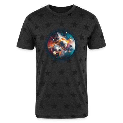 Planets in Acrylic Dreams - Unisex Adult Star Printed T-Shirt