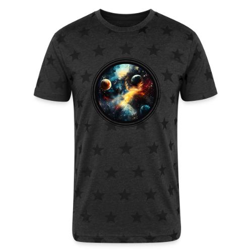 Painted Cosmos of Planets - Unisex Adult Star Printed T-Shirt