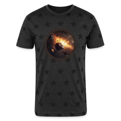 Asteroids Drift - Unisex Adult Star Printed T-Shirt