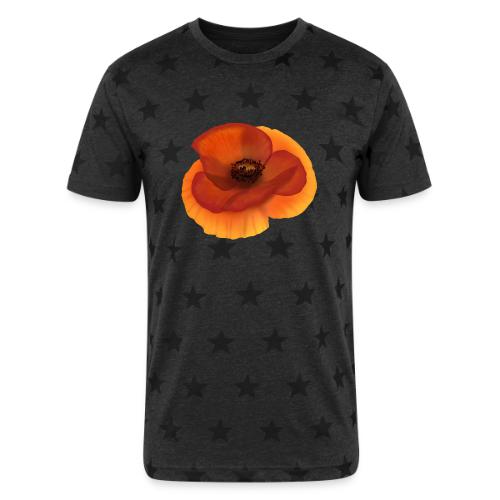 Vivid poppy - Unisex Adult Star Printed T-Shirt