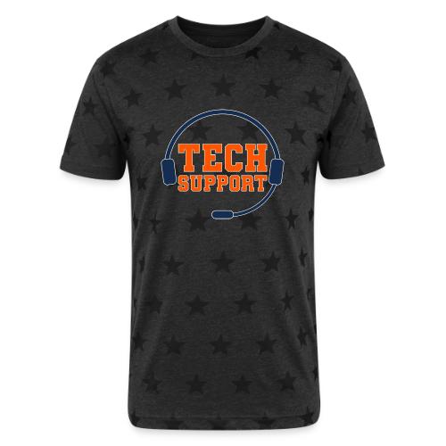 Tech Support Mode On - Unisex Adult Star Printed T-Shirt