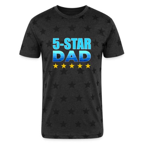 Five Stars Dad - Unisex Adult Star Printed T-Shirt
