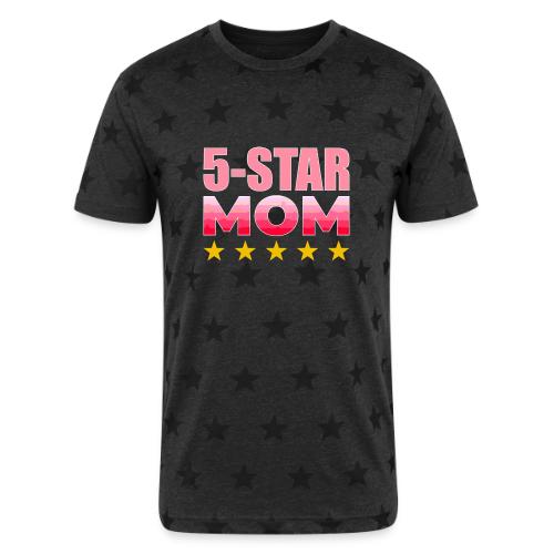 Five Stars Mom - Unisex Adult Star Printed T-Shirt