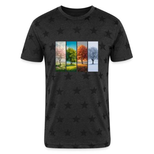 The four Seasons - Unisex Adult Star Printed T-Shirt