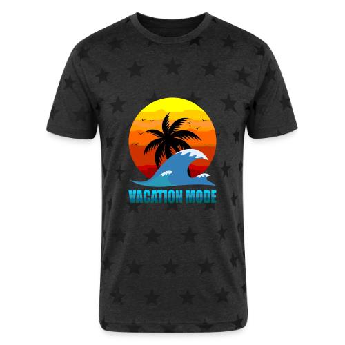 Vacation mode: Sunset Escape - Unisex Adult Star Printed T-Shirt