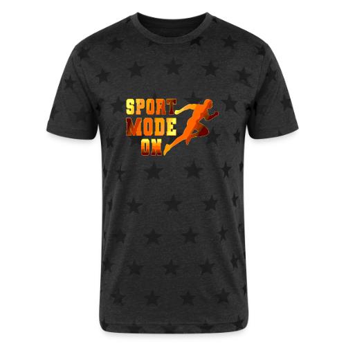 Sport Mode On - Unisex Adult Star Printed T-Shirt