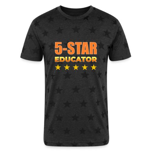 Five-Star Educator - Unisex Adult Star Printed T-Shirt