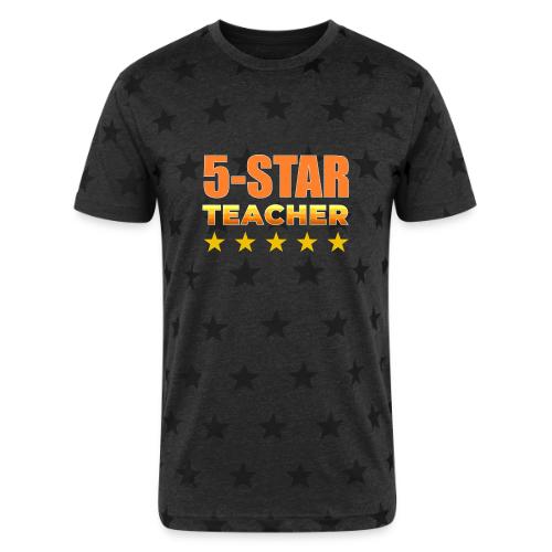 Five-Star Teacher - Unisex Adult Star Printed T-Shirt