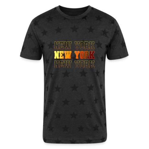 New York Varsity Echo - Unisex Adult Star Printed T-Shirt