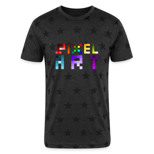 Pixel Art Spectrum - Unisex Adult Star Printed T-Shirt