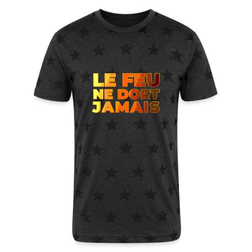 Fire never sleeps - Unisex Adult Star Printed T-Shirt