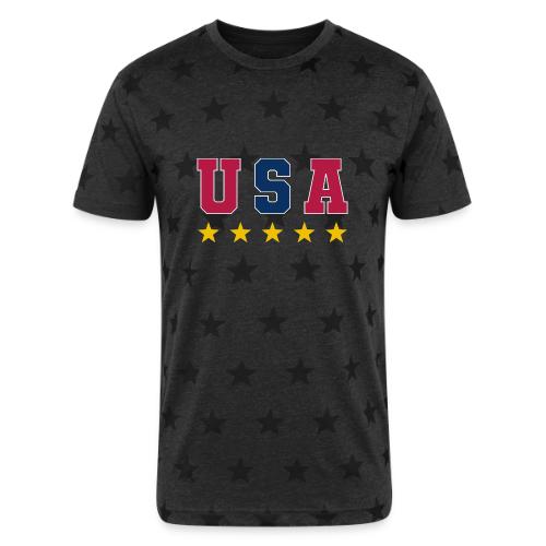 USA Varsity Stars - Unisex Adult Star Printed T-Shirt