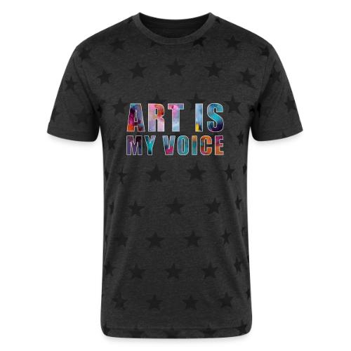 Art Is My Voice - Unisex Adult Star Printed T-Shirt